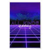 SlipperyJoe's allerlei verkeerde vet 3D-tekst retr Foto Afdruk (Voorkant)