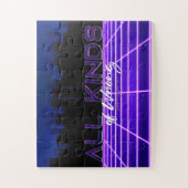 SlipperyJoe's allerlei verkeerde vet 3D-tekst retr Legpuzzel (Verticaal)