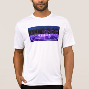SlipperyJoe's allerlei verkeerde vet 3D-tekst retr T-shirt