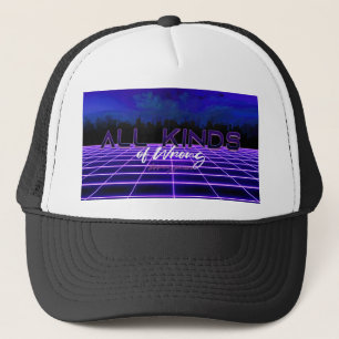 SlipperyJoe's allerlei verkeerde vet 3D-tekst retr Trucker Pet
