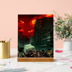 SlipperyJoe's apocalyptische Halloween-scène grote Acryl Bord