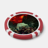 SlipperyJoe's apocalyptische Halloween-scène grote Poker Chips (Enkel)