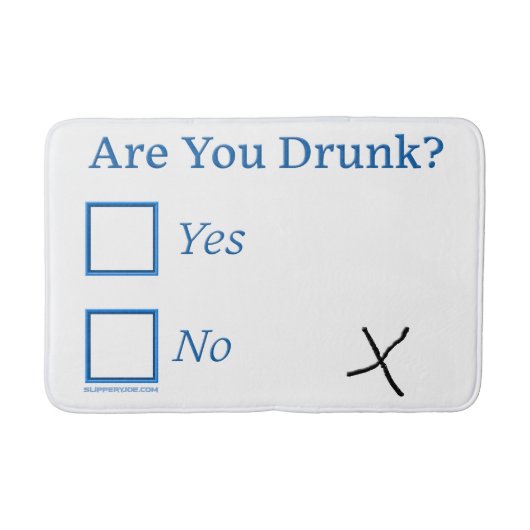 SlipperyJoe's Are You Drink gehamerd selectievakje Badmat (Voorkant)
