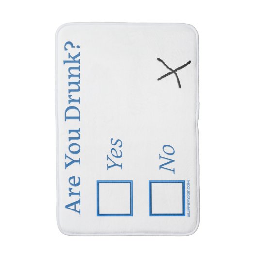 SlipperyJoe's Are You Drink gehamerd selectievakje Badmat (Voorkant Verticaal)