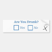 SlipperyJoe's Are You Drink gehamerd selectievakje Bumpersticker (Voorkant)