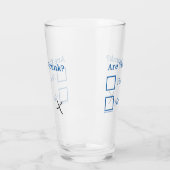 SlipperyJoe's Are You Drink gehamerd selectievakje Glas (Links)
