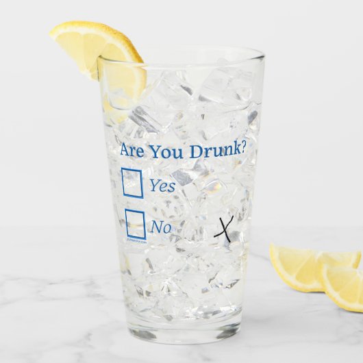 SlipperyJoe's Are You Drink gehamerd selectievakje Glas (Voorkant ijs)