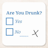 SlipperyJoe's Are You Drink gehamerd selectievakje Kartonnen Onderzetters (Voorkant)