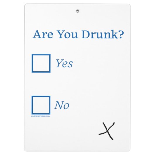 SlipperyJoe's Are You Drink gehamerd selectievakje Klembord (Achterkant)