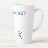 SlipperyJoe's Are You Drink gehamerd selectievakje Latte Mok (Rechts)