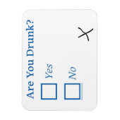 SlipperyJoe's Are You Drink gehamerd selectievakje Magneet (Verticaal)