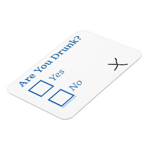 SlipperyJoe's Are You Drink gehamerd selectievakje Magneet