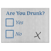 SlipperyJoe's Are You Drink gehamerd selectievakje Snijplank (Voorkant)