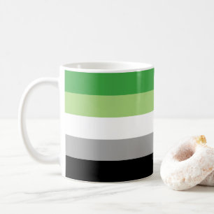 SlipperyJoe's Aromantische Pride Vlag homoseksuele Koffiemok