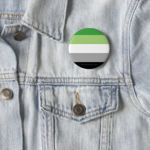 SlipperyJoe's Aromantische Pride Vlag homoseksuele Ronde Button 5,7 Cm