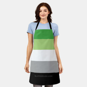 SlipperyJoe's Aromantische Pride Vlag homoseksuele Schort