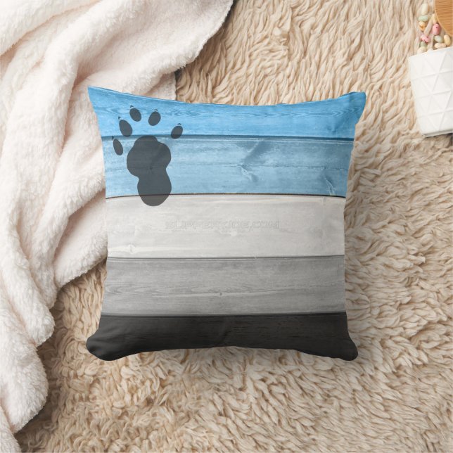 SlipperyJoe's artistic Otter gay pride gifts paw w Kussen (Deken)