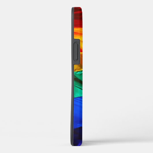 SlipperyJoe's artistic Wave Gay Pride Flag gifts L Case-Mate iPhone Case (Achterkant / Rechts)