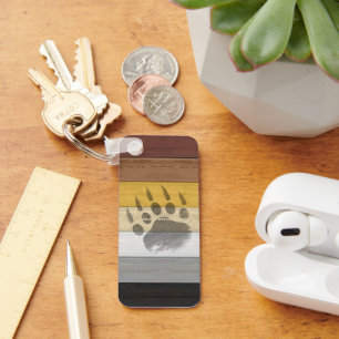 SlipperyJoe's artistieke Beer Wood gay gifts Beer  Sleutelhanger