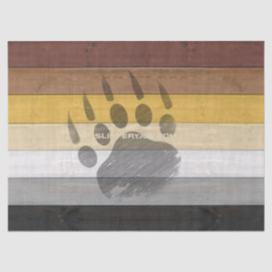 SlipperyJoe's artistieke Beer Wood gay gifts Beer  Tissuepapier