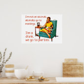 SlipperyJoe's artistieke feesten gay pride geschen Poster (Keuken)