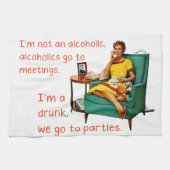 SlipperyJoe's artistieke feesten gay pride geschen Theedoek (Horizontaal)