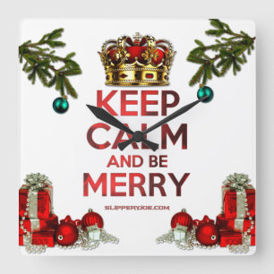 SlipperyJoe's artistieke kerstboomnaam Vierkante Klok