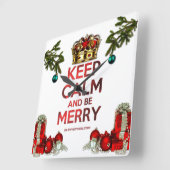 SlipperyJoe's artistieke kerstboomnaam Vierkante Klok (Hoek)