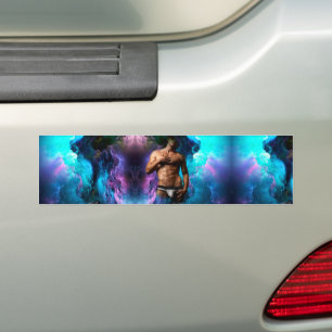 SlipperyJoe's artistieke Man ondergoed bulge gay p Bumpersticker