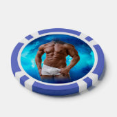 SlipperyJoe's artistieke Masculine Man gay pride g Poker Chips (Enkel)