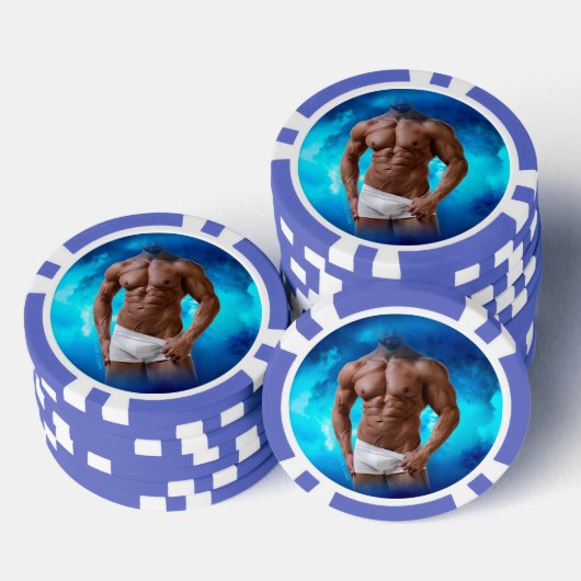 SlipperyJoe's artistieke Masculine Man gay pride g Poker Chips (Opstapeling)