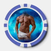 SlipperyJoe's artistieke Masculine Man gay pride g Poker Chips (Voorkant)