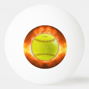 SlipperyJoe's artistieke Softbal in brand gay cade Pingpongbal