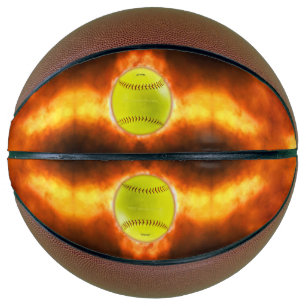 SlipperyJoe's artistieke Softbal op het vuur homo  Basketbal