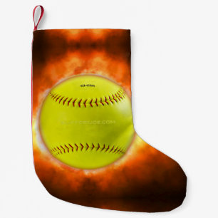 SlipperyJoe's artistieke Softbal op het vuur homo Kleine Kerstsok