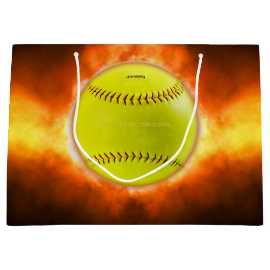 SlipperyJoe's artistieke Softball op vuurcadeaus v Groot Cadeauzakje (Voorkant)