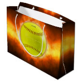 SlipperyJoe's artistieke Softball op vuurcadeaus v Groot Cadeauzakje (Achterkant Gekanteld)