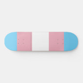 SlipperyJoe's artistieke Transgender Pride vlag ca Persoonlijk Skateboard (Horizontaal)