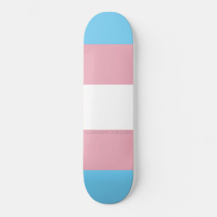 SlipperyJoe's artistieke Transgender Pride vlag ca Persoonlijk Skateboard