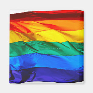 SlipperyJoe's artistieke Wave Gay Pride-vlag cadea Magneet