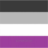 SlipperyJoe's aseksuele trotsvlag die inclusivitei Sticker (Voorkant)
