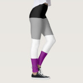 SlipperyJoe's asexual pride flag emphasizing inclu Leggings (Rechts)