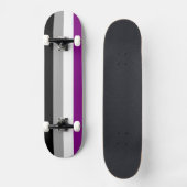 SlipperyJoe's asexual pride flag emphasizing inclu Persoonlijk Skateboard (Voorkant)