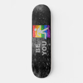 SlipperyJoe's BE-muur-mannetje Persoonlijk Skateboard (Voorkant)