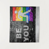 SlipperyJoe's BE-muur-mannetje Wandkleed (Voorkant)