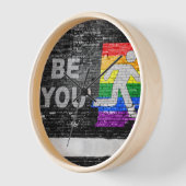 SlipperyJoe's Be You zwart bakstenen wandfiguur (Hoek)