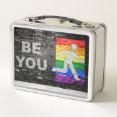 SlipperyJoe's Be You zwart bakstenen wandfiguur (Achterkant)