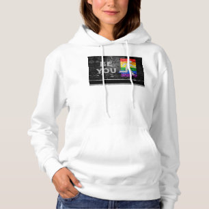 SlipperyJoe's Be You zwart bakstenen wandfiguur Hoodie