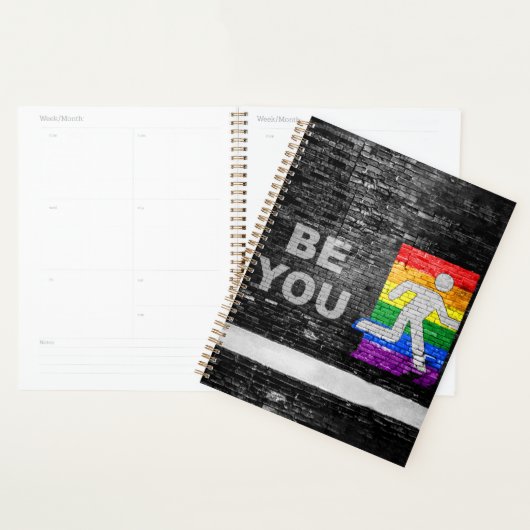 SlipperyJoe's Be You zwart bakstenen wandfiguur Planner (Display)