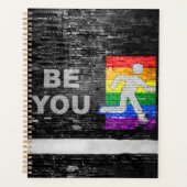 SlipperyJoe's Be You zwart bakstenen wandfiguur Planner (Voorkant)